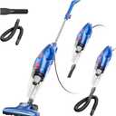 Corded Stick Vacuum Cleaner - Lightweight, Powerful Suction with 450W Motor, 3-in-1 16.4Ft Cord Vacuum Cleaners for Home, Hard Floor, Carpet, Pet Hair Deep Blue