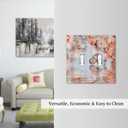 Decorative Switch Plate Covers Orange Pink Ombre Floral Butterfly Lake Water Reflection 2 Gang Wall Plate Double Toggle Light Switch Cover Plate Electric Dual Device Electrical Faceplate (2-Gang Toggle / 5 x 4.9 IN)