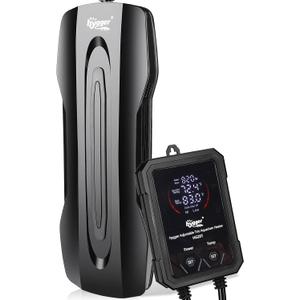 hygger Aquarium Heater Adjustable Triple-Power, Submersible Fish Tank Heater Four Season Power Change, with Digital Controller Abnormal Error Stop Protection for Freshwater Saltwater (400W-800W-1200W) (95Gal ~ 140Gal)