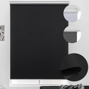 Custom Roller Shades 100% Blackout Blinds for Windows and Doors, Pull Down Room Darkening Window Shades, Easy to Install for Home and Office