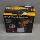 Paint Sprayer, 700W HVLP Spray Gun with Cleaning & Blowing Joints, 4 Nozzles and 3 Patterns, Easy to Clean, for Furniture, Cabinets, Fence, Walls, Door, Garden Chairs etc. VF803 Yellow