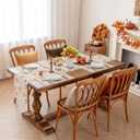 2 x Romanstile Orange Pumpkin Fall Table Runner 13 x 72 Inch, Autumn Thanksgiving Harvest Farmhouse Style Table Decoration for Dining, Holiday, Party Decor