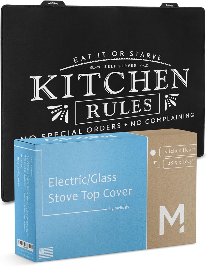 Meliusly Stove Liner ( Kitchen-Rules 28.5 x 20.5 in)