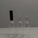 Nicebottles Plastic Wine Bottles & Screw Caps, Clear, 750ml - Pack of 12