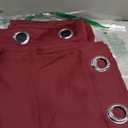 Moondream ThermActiv 2-in-1 Thermal Insulated & Blackout Curtain | Winter+Sommer | 100% Light Blocking | Patented Technology | Made in Europe | Grommet | 55" W x 95" L | Red - Garnet MC330