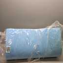 2 Pcs High Density Foam Floor Pillow - Upgraded Large Pillows Seating for Adults - Outdoor Floor Cushion with Soft Tufted Cover - Yoga Pillows for Sitting On Floor - 22 Inch Navy Blue