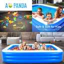 Inflatable Pool for Kids and Adults, Inflatable Swimming Pool 120" X 72" X 22" Oversized Thickened Family Swimming Pool for Toddlers, Outdoor, Garden, Backyard, Summer Water Party.