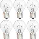 Lava Lamp Bulbs 25 Watt S11 E17 Base The Original Replacement Light Bulbs for 14.5" Lava Lamps and Glitter Lamps,120 Volt Motion Lava Lamp Light Bulb,Dimmable,2700K Warm White,6 Pack