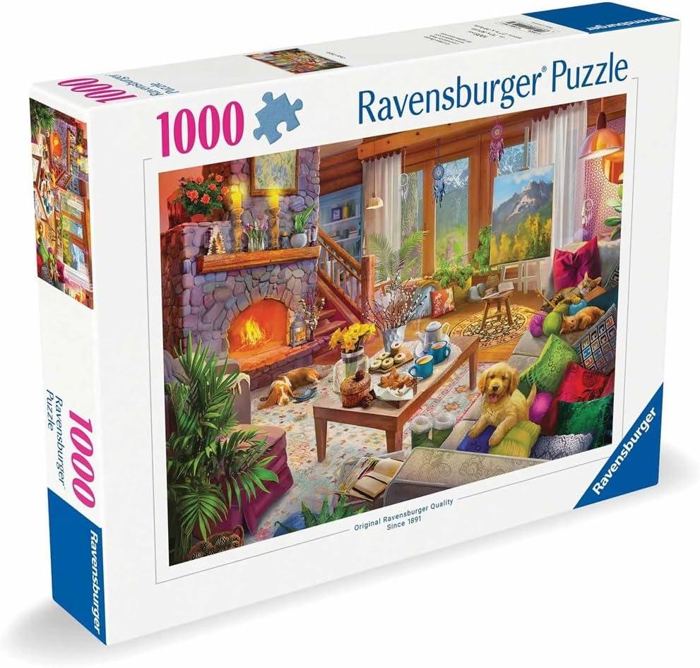Ravensburger Cozy Cabin 1000 Piece Jigsaw Puzzle for Adults - 12000293 - Handcrafted Tooling, Made in Germany, Every Piece Fits Together Perfectly