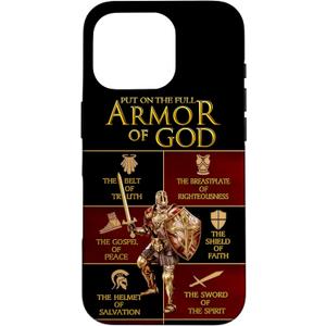 iPhone 16 Pro Warrior of God Put On The Full Armor of God Case