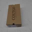 Coutgo Womens Kitten Heels Slingback Mesh Pumps Bow Tie Closed Pointed Toe Two Tone Slip on Work Dress Shoes 8