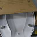 Heavy Duty Open Front Elongated Toilet Seat, Soft Close White | Soft close toilet seat | elongated open front design | 4 non-slip bumpers | heavy duty plastic | commercial & residential