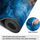 Mouse Pad Gaming Mousepad 31.5 x 11.8in Large Mouse Pad for Keyboard and Mouse with Anti-Slip Rubber Base, Keyboard Pad XL Mouse Mat for Home and Office,Abstract Galaxy