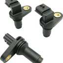 Engine Camshaft and Crankshaft Position Sensor Kit for Nissan Altima 2007-2018 Rogue 2008-2019 Sentra 2007-2012 Pack of 3