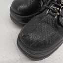 Tscoyuki Goth Platform Ankle Boots for Women - Bat Buckle Straps Rave Boots Zip Round Toe Combat Boots Womens Chunky Wedges High Heels Moto Booties 42