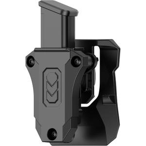 Single Magazine Pouch, Universal 9mm .40 Mag Holder Double Stack Mag. Paddle Holster 1911 Single Stack Mag. Belt Pouch with 360 Adj. Molle Belt, Fit Glock Sig sauer S&W Beretta Browning Taurus H&K Single Magazine Pouch, Universal 9mm .40 Mag Holder Double Stack Mag. Paddle Holster 1911 Single Stack Mag. Belt Pouch with 360 Adj. Molle Belt, Fit Glock Sig sauer S&W Beretta Browning Taurus H&K