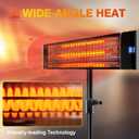 Outdoor Electric Infrared Patio Heater, 1500W