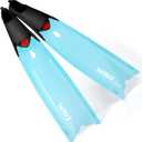 Full Pocket Long Blade Diving Fins for Freediving and Spearfishing Free Dive Fins, Designed and Made in Hong Kong Blue, 8.5-9.5