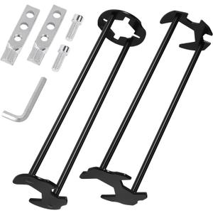 NQEUEPN 2pcs Multifunctional Sink Wrench & Extractor Tool Set, 7 Sizes Basin Faucet Wrench Universal Four-Claw Hexagon Spanner for Tight Space Plumbing Installation and Drain Pipe Nut Removal