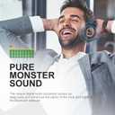 Monster Achieve 100 AirLinks Wireless Earbuds,Super Fast Charge,Bluetooth 5.0 in-Ear Stereo Headphones with USB-C Charging Case,Built-in Mic for Clear Calls,Water Resistant Design for Sports, Red