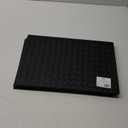 Lintex Woven Faux Leather Black Placemat 12 Pack, 12 inch×18inch, Black