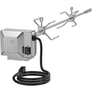 onlyfire Stainless Steel Grill Rotisserie Kit for Weber Genesis II and Genesis II LX 200 and 300 Series Gas Grills