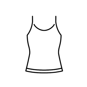 Women’s Black Tank Top – Size M, Casual Sleeveless Camisole Crop Top with Spaghetti Straps
