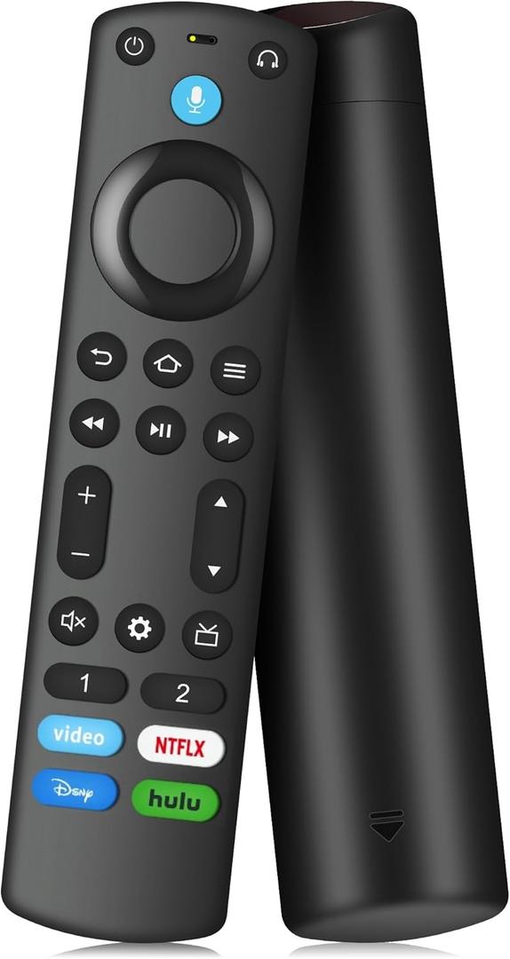 Replacement Voice Remote Control Fit for Fire Smart TV Cube/Stick/4K Max/4K/Lite/HD, Smart TVs (3rd Gen), for Omni Mini-LED Series, Omni Series, 4-Series, Insignia, Toshiba, Pioneer Smart TV