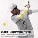 Pickleball Holder Sleeves (L(15"-20"Bicep), 2 Pairs - White + Black)