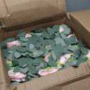 Pack of 2 Artificial Flowers for Backdrop Decoration, Wedding Arch Flowers,Reception Welcome Sign, Eucalyptus Garland, Suited to Aisle Decor and Wedding Arches(Champagne Pink)