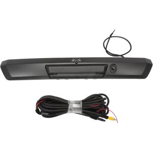 Tailgate Handle with Rear View Backup Camera Compatible for F250 F350 F450 Super Duty 2017-2022 Trunk Hatch Handle Camera Without Release Button Replaces#HC3Z-9943400-NA HC3Z-9943400-NB