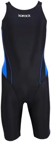 karrack Girls Swimming Suit Sports Conjoined Girls Training Competition Children Swimming Suit, XXL