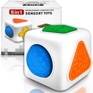 2 x Dcoinc Fidget Sensory Toys, Small Anxiety Relief Toys for Kids & Adults Calming Down, Quiet Fidget Toy Boys and Girls Birthday Gifts