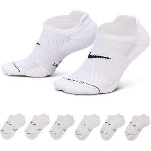 Nike Unisex Adult Everyday Elevated No-Show Socks (6-Pack) | Mens and Womens L