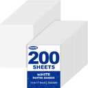 TUXIYA 200 Pack White Poster Board,13.5" x 17.5" White Poster Paper Bulk,250GSM/92LB Heavy-Weight Blank Poster Board for Arts,Craft,Projects Presentations,Drawing Scrapbooking