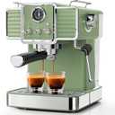 20Bar Semi Automatic Retro Espresso Machine with Milk Frother