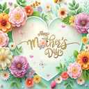 CHAIYA 8x6ft Happy Mothers Day Backdrop Flowers Mothers Day Photo Background Best Mom Party Banner Mother's Day Family Party Decoration