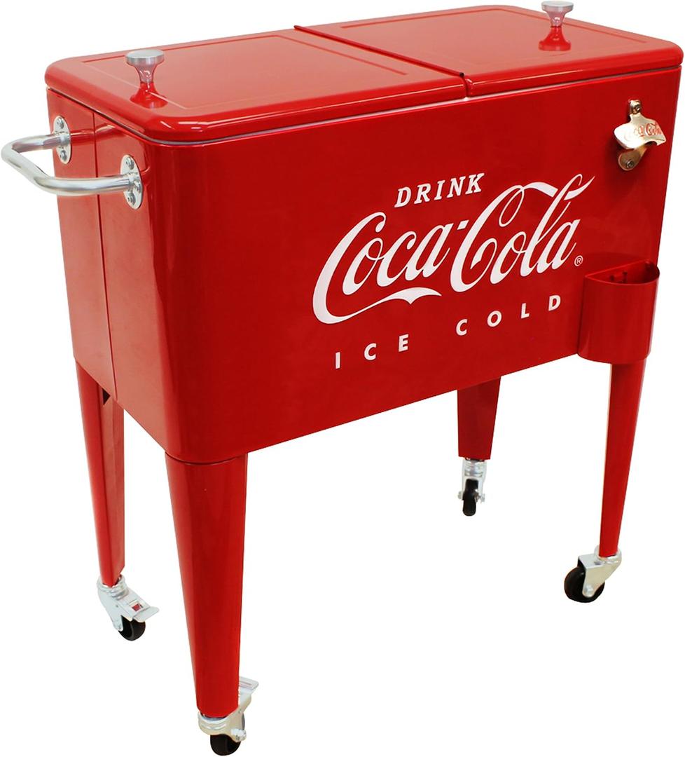 Leigh Country CP 98105 60 Qt Coca-Cola Ice Cold (Embossed) Cooler, Red