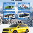 FengYu 300lb Lockable Roof Rack Cross Bars Compatible with 2021-2026 KIA Sorento&Sorento Hybrid with Flush Side Rails, Heavy Duty Aluminum Roof Rails Crossbars Cargo Bars Canoe Rooftop Black Luggage