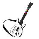 DOYO Wii Guitar Hero for Wii Controller Wireless, Guitar Hero Controller Compatible with Guitar Hero Wii and Rock Band 2 Games with Strap, White