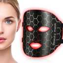 Red Light Mask For Face, 7 Colors LED Face Mask Light, LED Light Mask for Facial Skin Care at Home and Travel