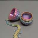12 in 3D Printed Dragon Egg, Easter Mystery Crystal Dragon Egg Fidget Toys Surprise, Mythical Dragon Eggs with Dragon Inside, Easter Basket Stuffers Filled Easter Eggs for Kids (Rainbow Color)