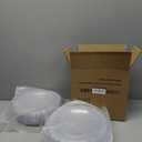 100 Pieces Clear Plastic Plates - 10.25 inch Clear Dinner Disposable Plates - Premium Hard Disposable Dinner Plates - Party Supplies for Birthdays, Celebrations, Wedding and Events