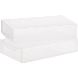 Whitmor Clear Vue Boot Box - Heavy Duty Stackable Boot Storage - (Set of 2)