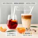 Biodegradable Jumbo Smoothie Straws, Bamboo Fiber Boba Straws - 50 PCS, Extra Wide, 100% Compostable, Plastic-Free, Eco-Friendly Large Wide-Mouthed Straw - 8.25" Long Bamboo Disposable Straw