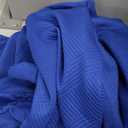 Bealin Mens Track Suits 2 Piece Long Sleeve Zip Polo Shirts & Sweatpants Textured Athletic Sweatsuit Casual Joggers Sets (Large, Blue)