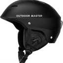 OutdoorMaster Kelvin Ski Helmet - Snowboard Helmet for Men, Women & Youth (Small, Black)