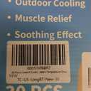 30 Packs Instant Cooling Ice Packs for Outdoor Activities Summer Heat Relief - Large Disposable Cooling Patches for Neck Body, Camping Hiking Sports, Instant Temperature Drop