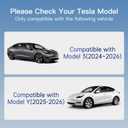 Tempered Glass Screen Protector for Tesla Model Y Juniper Accessories 2025/2026 & for Tesla Model 3 (2024/2025/2026) 15.4 Inch, Tempered Glass Case with Protective Frame, HD & 9H Anti-Scratch