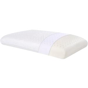 SUQ I OME Slim Sleeper- Thin Latex Foam Pillow for Bed Sleeping, Firm, Low Profile for Side, Back, and Stomach Sleepers